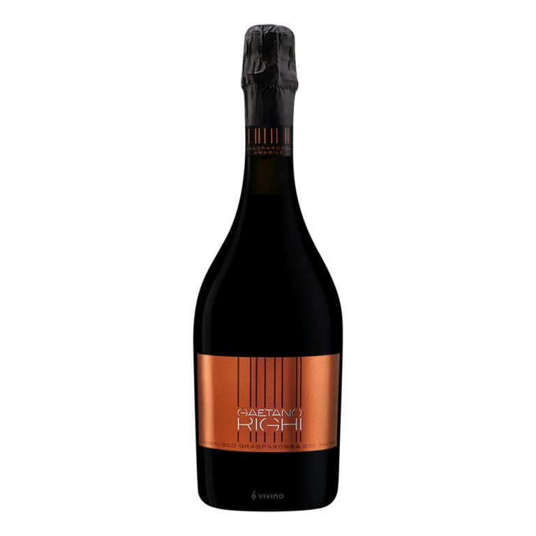 VINO LAMBRUSCO GRASPAROSSA AMABILE DOC CANTINE RIUNITE QUATROVILLE CASTELV.BT